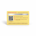 Back of the Fuzozo Plus Plan card with redemption instructions